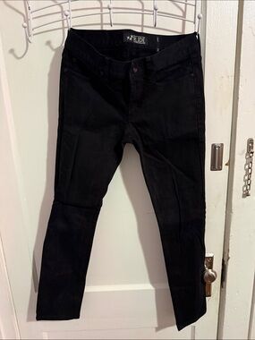 RUDE Jet Black Skinny Fit Jeans